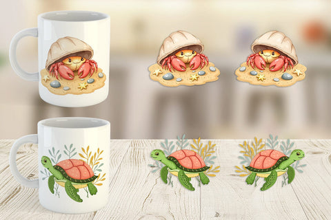 Mug Wrap Peach Fuzz Friends Sublimation artnoy 