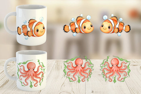 Mug Wrap Peach Fuzz Friends Sublimation artnoy 