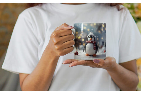 Mug Wrap Penguin Christmas Sublimation artnoy 