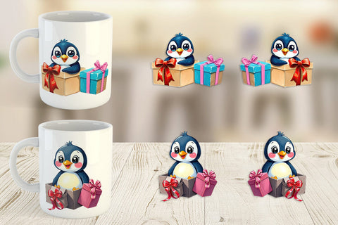 Mug Wrap Penguin Gift Sublimation artnoy 