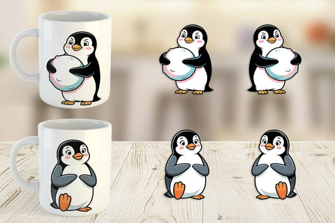 Mug Wrap Penguin Mood Sublimation artnoy 