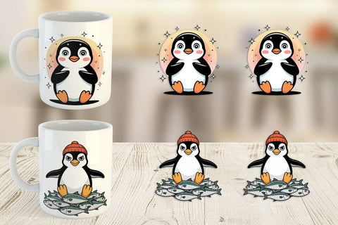 Mug Wrap Penguin Mood Sublimation artnoy 