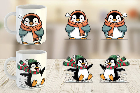 Mug Wrap Penguin Mood Sublimation artnoy 