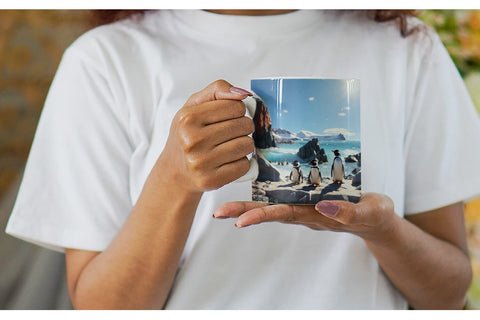 Mug Wrap Penguins Summer Sublimation artnoy 