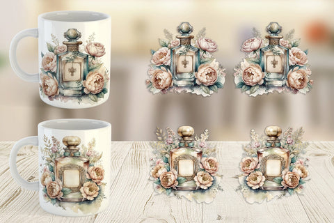 Mug Wrap Perfume Bottle Sublimation artnoy 