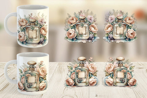 Mug Wrap Perfume Bottle Sublimation artnoy 