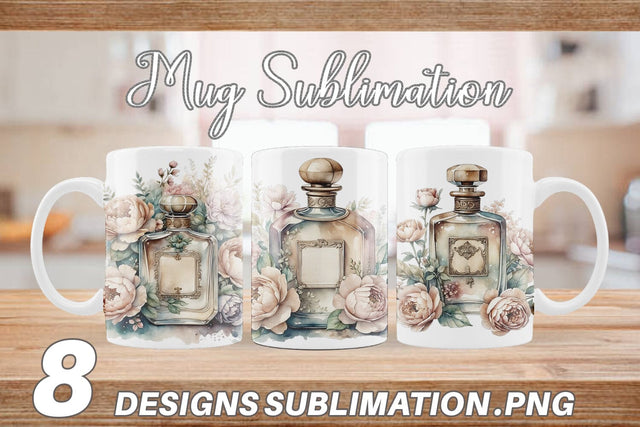 Mug Wrap Perfume Bottle Sublimation artnoy 