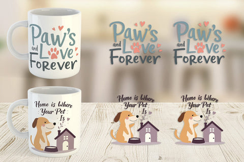 Mug Wrap Pet Love Quotes Sublimation artnoy 