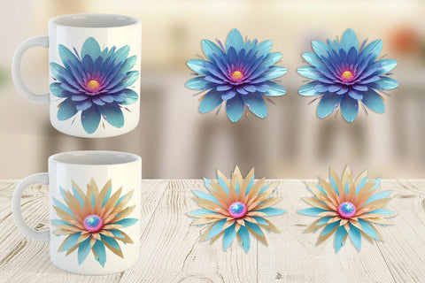 Mug Wrap Petal Burst Sublimation artnoy 