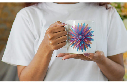 Mug Wrap Petal Burst Sublimation artnoy 