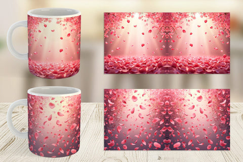 Mug Wrap Petal Rain Sublimation artnoy 