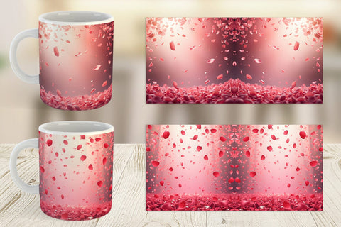 Mug Wrap Petal Rain Sublimation artnoy 