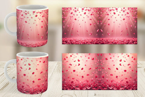 Mug Wrap Petal Rain Sublimation artnoy 