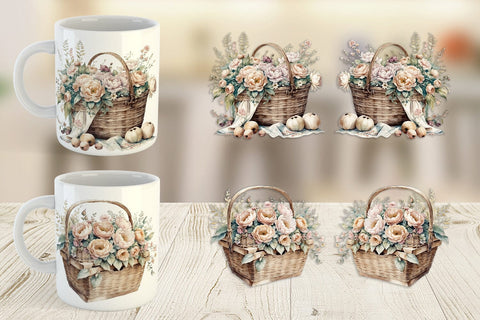 Mug Wrap Picnic Basket Sublimation artnoy 
