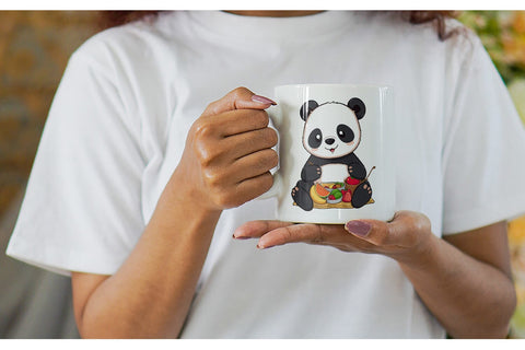Mug Wrap Picnic Panda Sublimation artnoy 