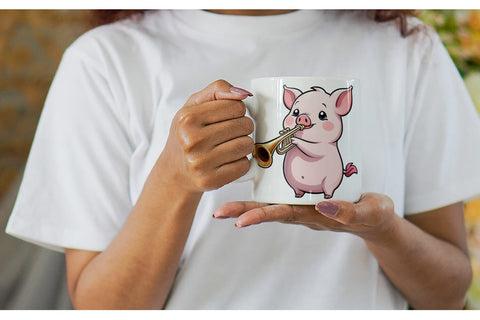 Mug Wrap Pig New Year Sublimation artnoy 
