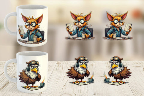 Mug Wrap Pilot Grumps Sublimation artnoy 