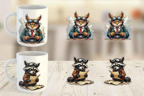 Mug Wrap Pilot Grumps Sublimation artnoy 