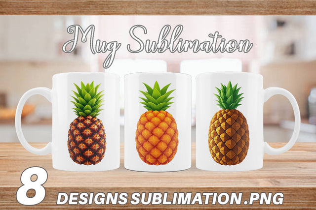 Mug Wrap Pineapple Float Sublimation artnoy 