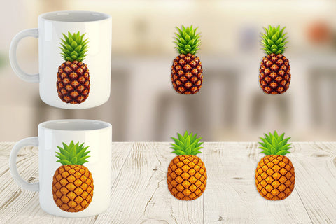 Mug Wrap Pineapple Float Sublimation artnoy 