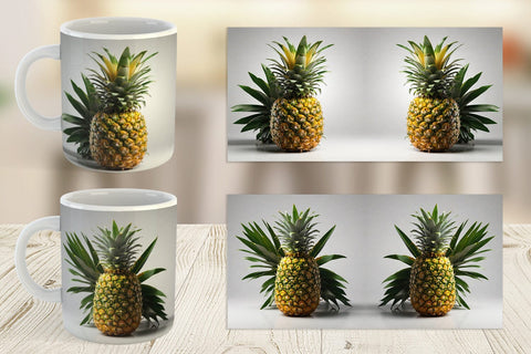 Mug Wrap Pineapple Fruit Sublimation artnoy 