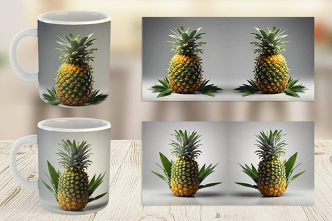 Mug Wrap Pineapple Fruit Sublimation artnoy 