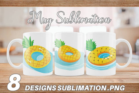 Mug Wrap Pineapple Sublimation artnoy 