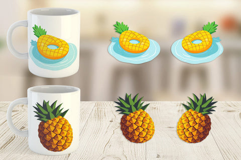 Mug Wrap Pineapple Sublimation artnoy 