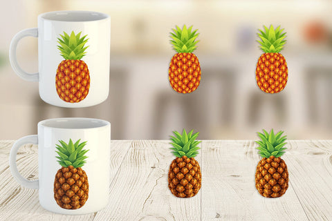 Mug Wrap Pineapple Sublimation artnoy 