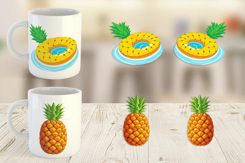 Mug Wrap Pineapple Sublimation artnoy 