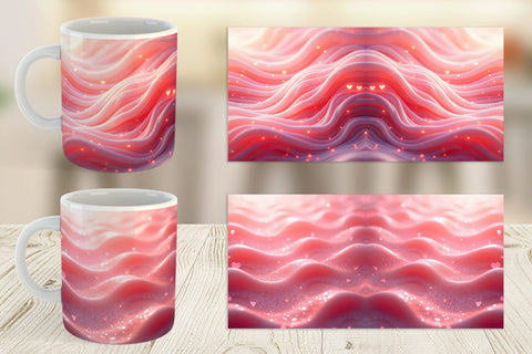 Mug Wrap Pink Flow Sublimation artnoy 