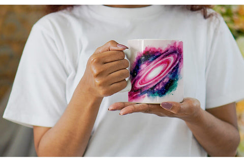 Mug Wrap Pink Galaxy Sublimation artnoy 