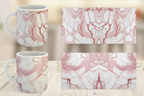 Mug Wrap Pink Marble Texture Sublimation artnoy 