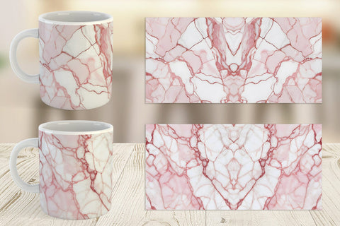 Mug Wrap Pink Marble Texture Sublimation artnoy 