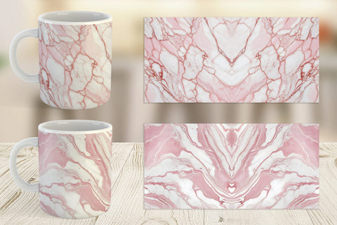 Mug Wrap Pink Marble Texture Sublimation artnoy 