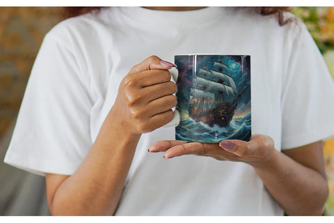 Mug Wrap Pirate Ship Sublimation artnoy 