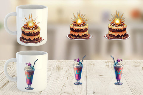 Mug Wrap Planetary Sweets Sublimation artnoy 
