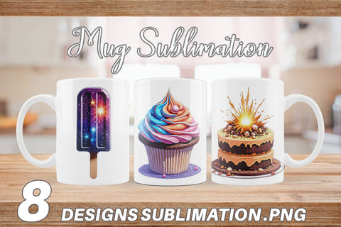 Mug Wrap Planetary Sweets Sublimation artnoy 