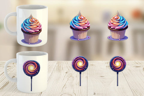 Mug Wrap Planetary Sweets Sublimation artnoy 