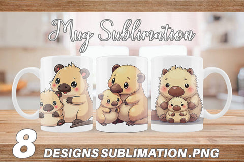 Mug Wrap Platypus Mother's Day Sublimation artnoy 