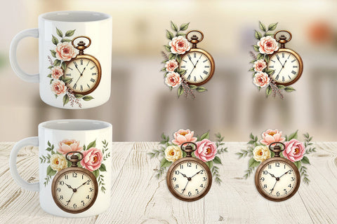 Mug Wrap Pocket Watch Sublimation artnoy 