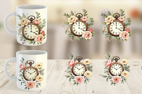 Mug Wrap Pocket Watch Sublimation artnoy 