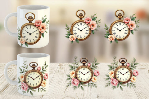 Mug Wrap Pocket Watch Sublimation artnoy 