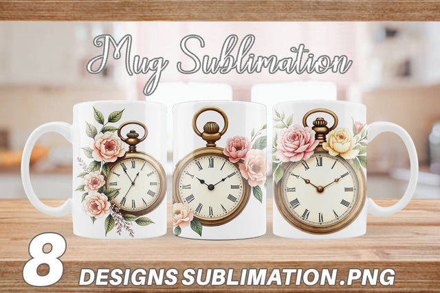 Mug Wrap Pocket Watch Sublimation artnoy 