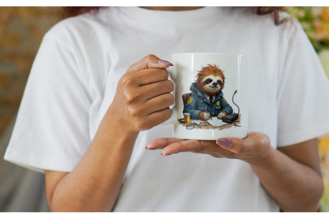 Mug Wrap Police Chaos Critters Sublimation artnoy 