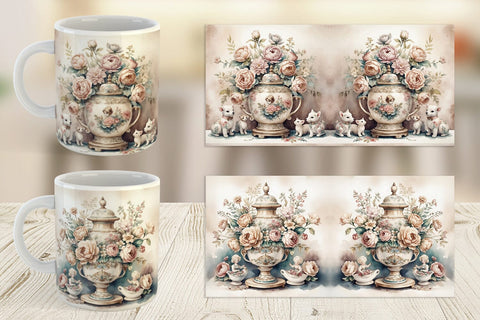 Mug Wrap Porcelain Figurine Sublimation artnoy 