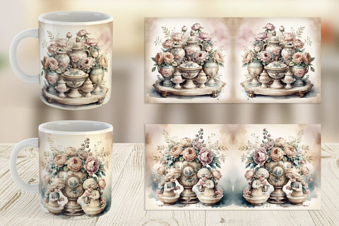 Mug Wrap Porcelain Figurine Sublimation artnoy 