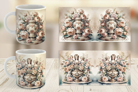 Mug Wrap Porcelain Figurine Sublimation artnoy 