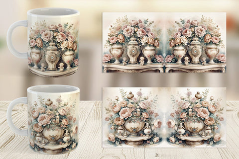 Mug Wrap Porcelain Figurine Sublimation artnoy 