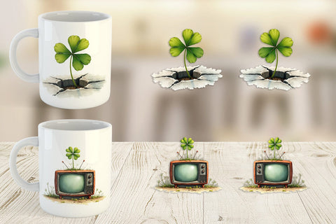 Mug Wrap Post-Apocalyptic Paddy Wasteland St. Patrick's Sublimation artnoy 